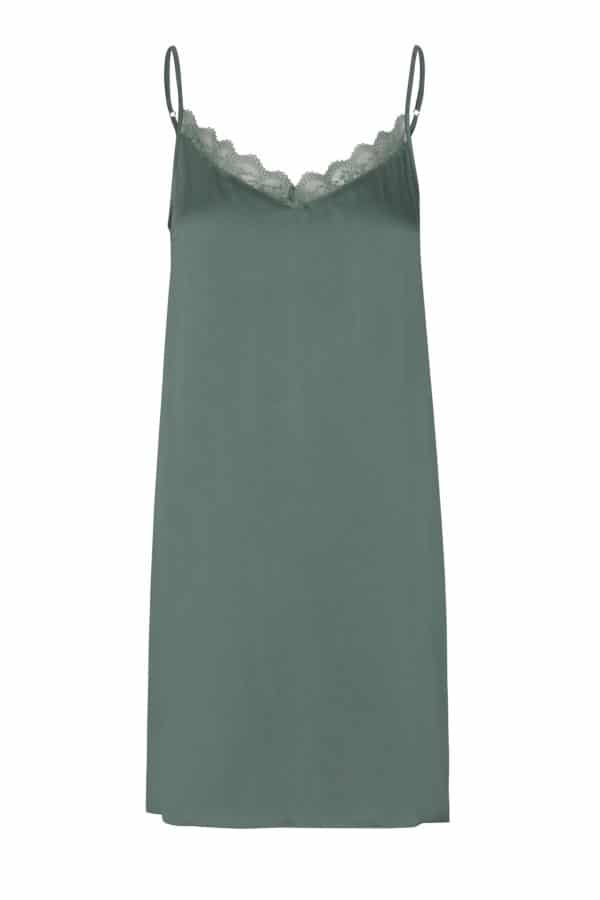 CRÉTON Anita strop kjole (MOSS GREEN L)